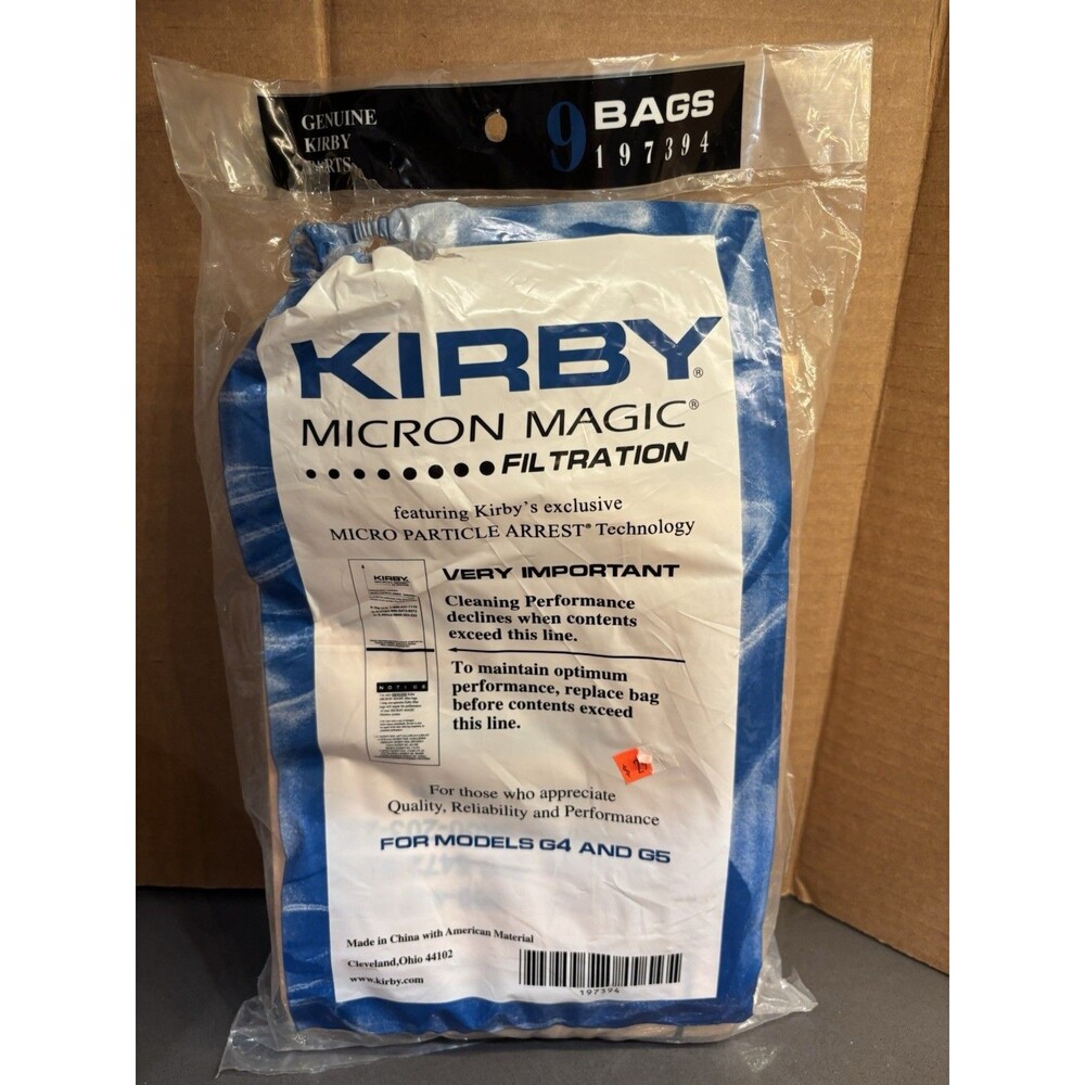 7 KIRBY VACUUM CLEANER BAGS G3 G4 G5 G6 ULTIMATE G7 G7D MICRON MAGIC 197394